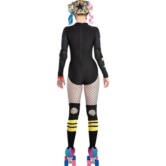 NEW Harley Quinn Birds Of Prey Roller Derby Women's Halloween Costume/Cosplay - Picture 3 of 8
